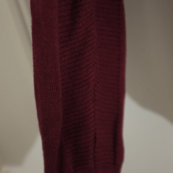COPY - Dinero Milano dark red cotton blend vneck sweater size XXL - Picture 3 of 9